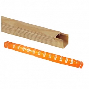 Кабель-канал 12х12 желтая сосна 3D (140м) SQ0402-0601 TDM